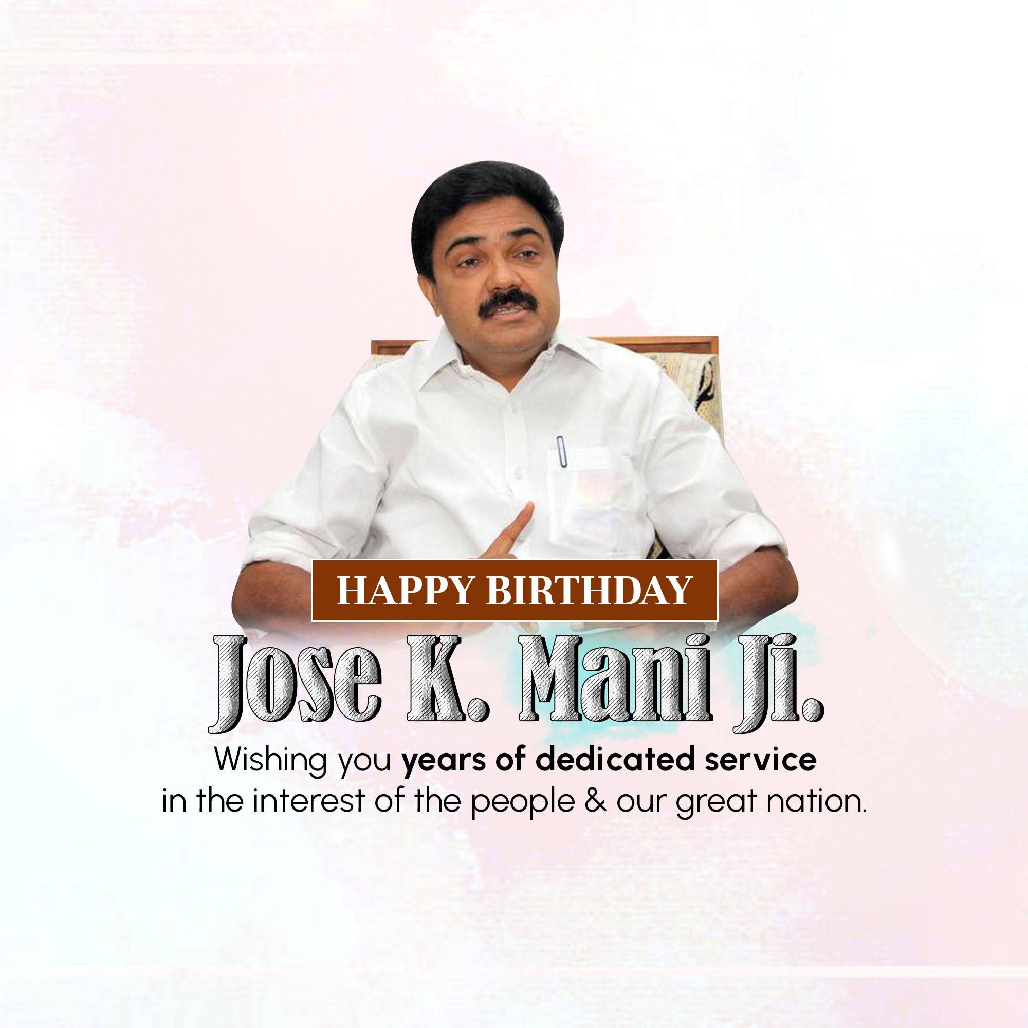 Jose K. Mani Birthday