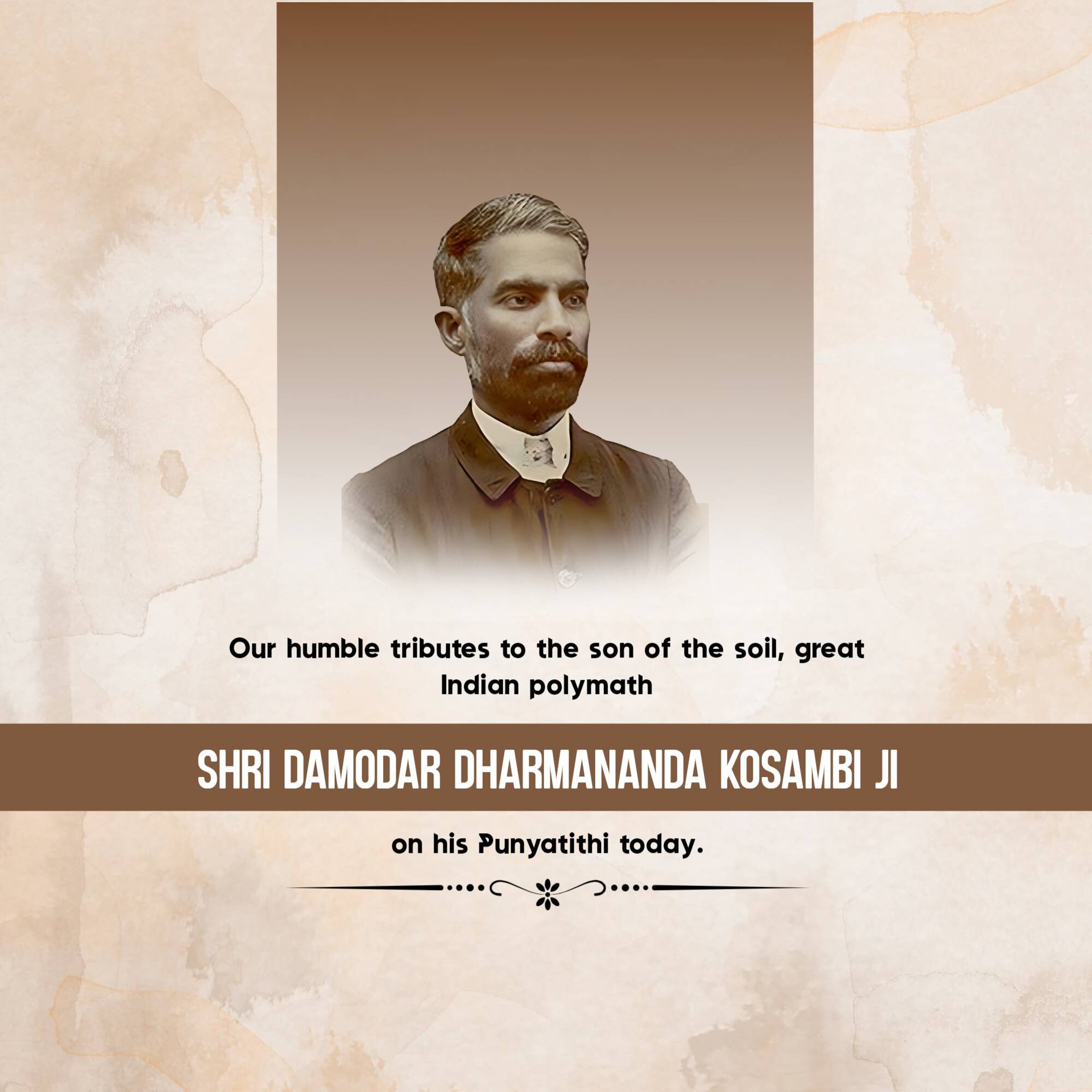Damodar Dharmananda Kosambi Punyatithi