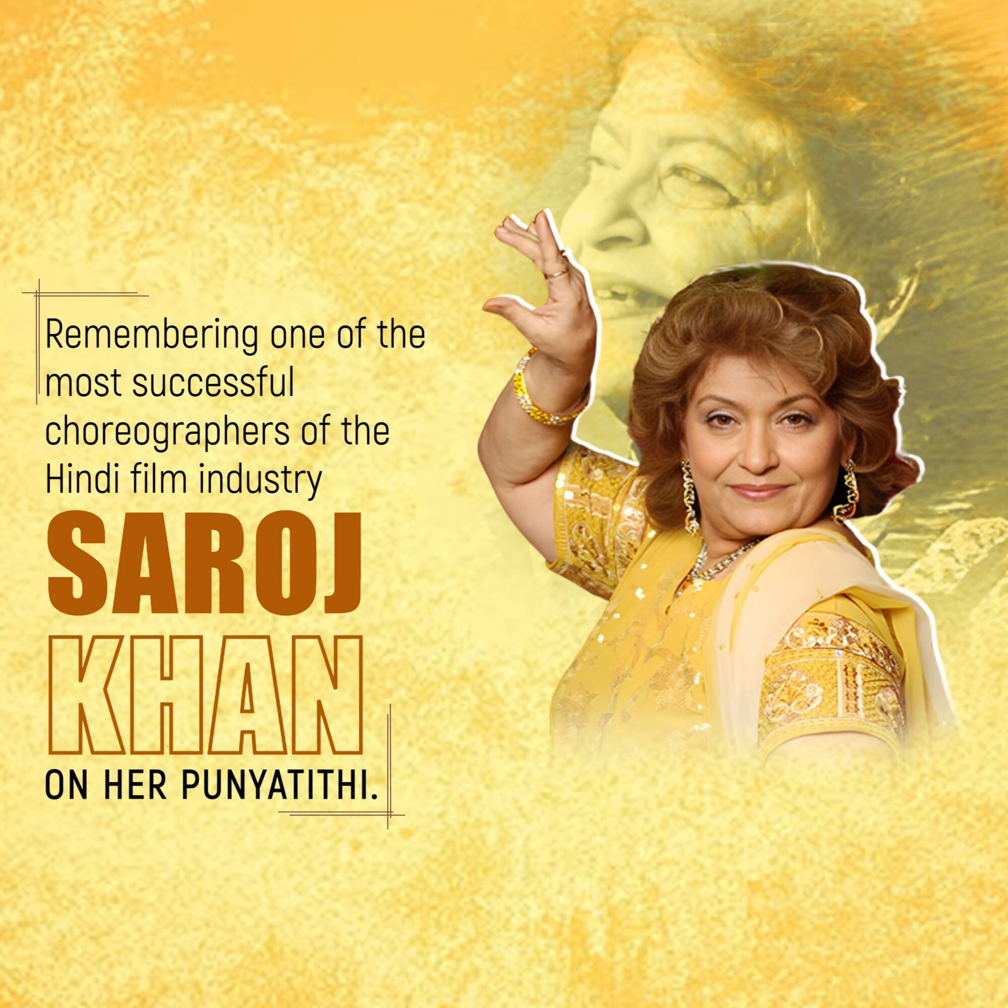 Saroj Khan Punyatithi