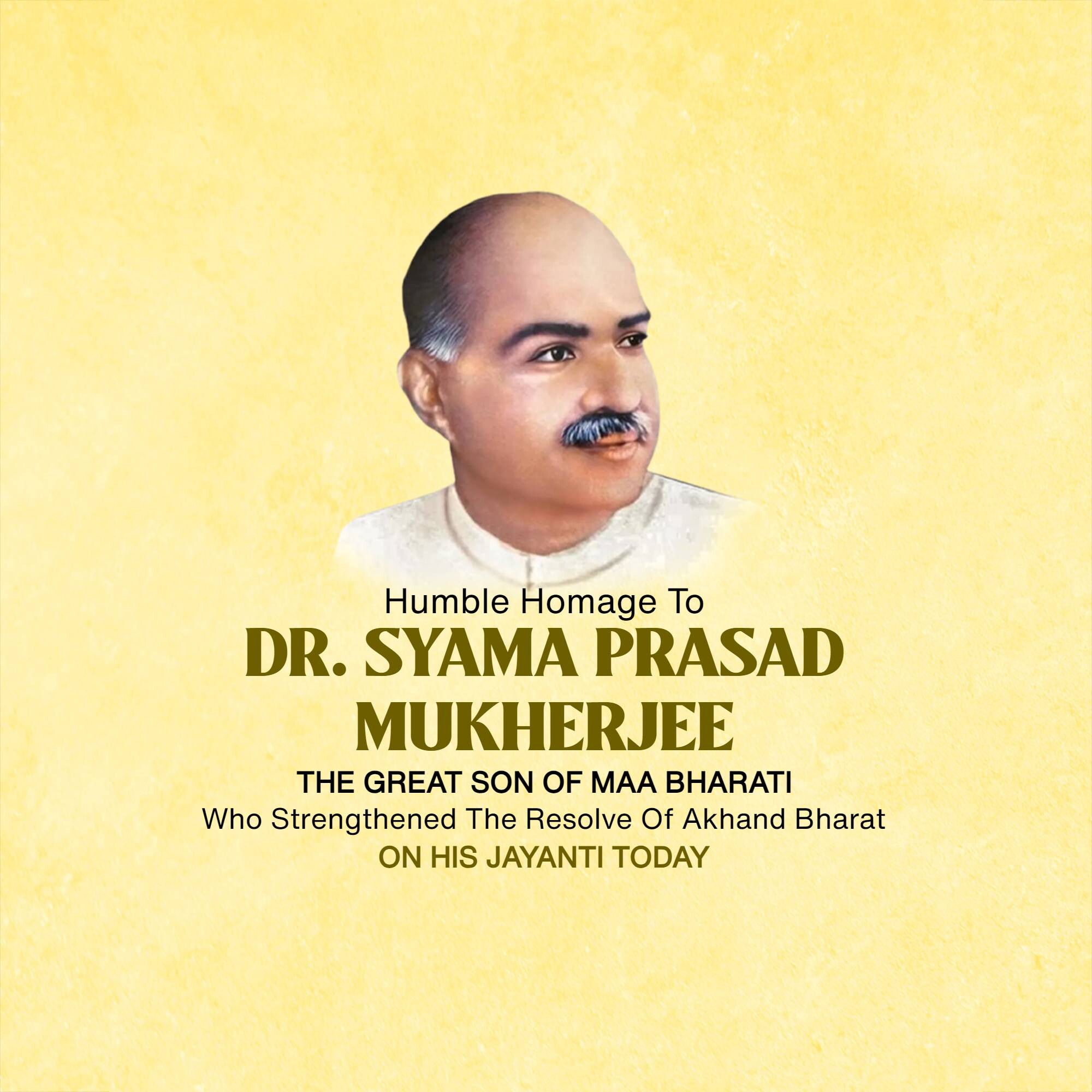 Syama Prasad Mukherjee JanmJayanti